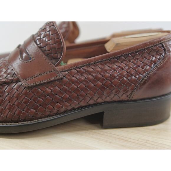 Burberry woven‎ leather loafters Dress Shoe Size 41 Brown Made in Italy main image 3